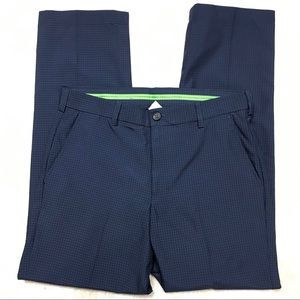 IZOD PERFORM X GOLF BLUE PLAID MEN’S PANTS SIZE 32